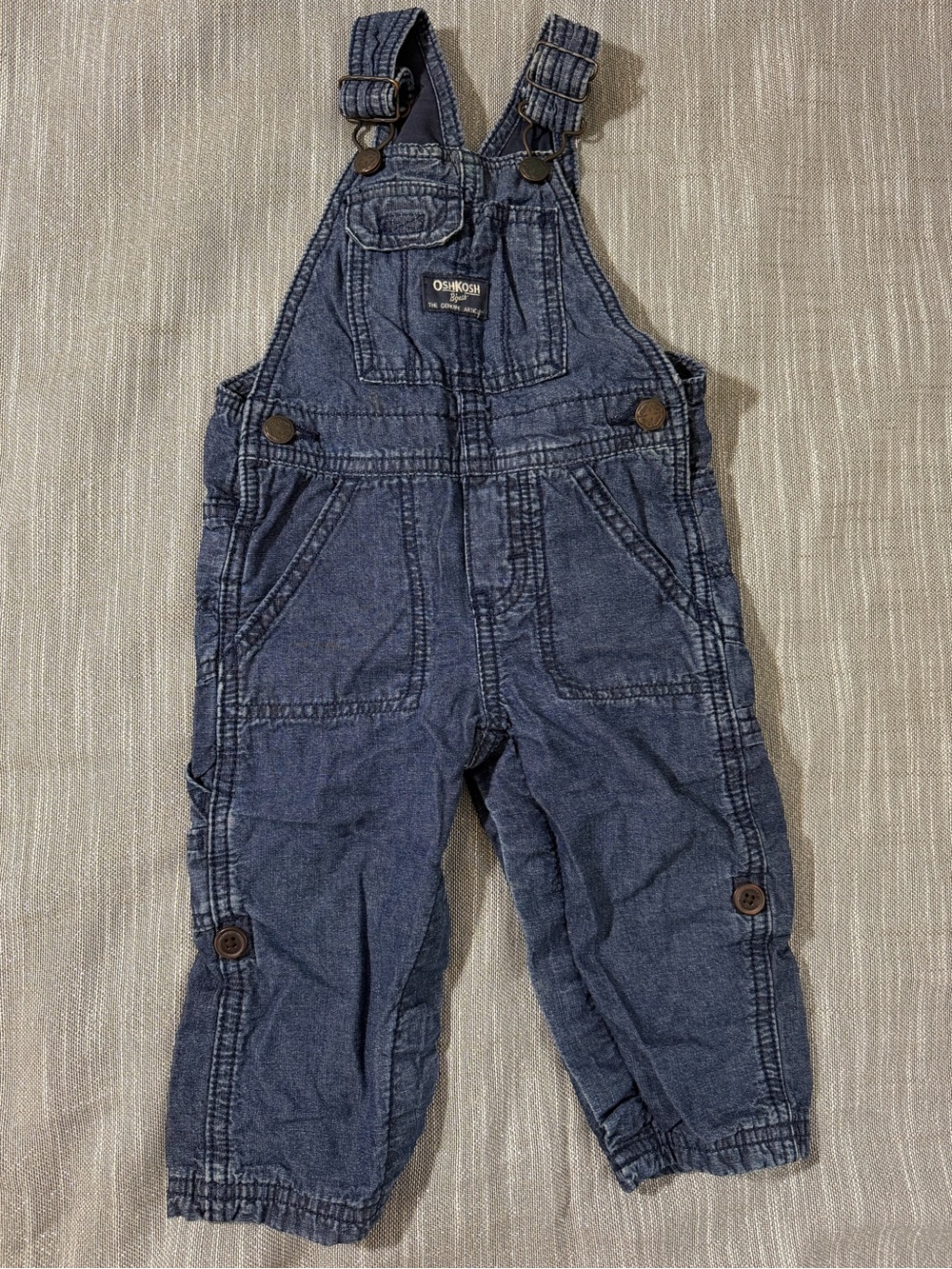 OshKosh B'gosh Dark Blue Denim Overalls